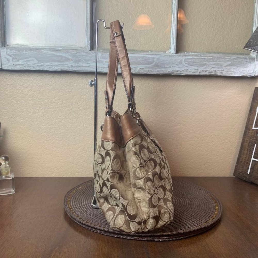 Coach Penelope Signature C & Leather Shopper Bag C1089-F15533 - Picture 2 of 7